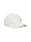 picture of our white perforated hat showing the front of the hat