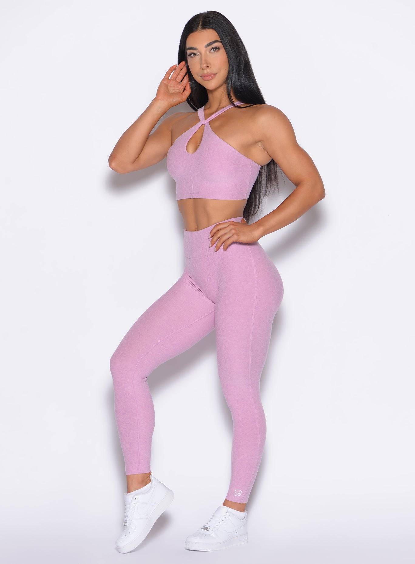Sculpting Fondant Bombshell Bunny Leggings with a sweetheart seam for high-impact gym sessions.