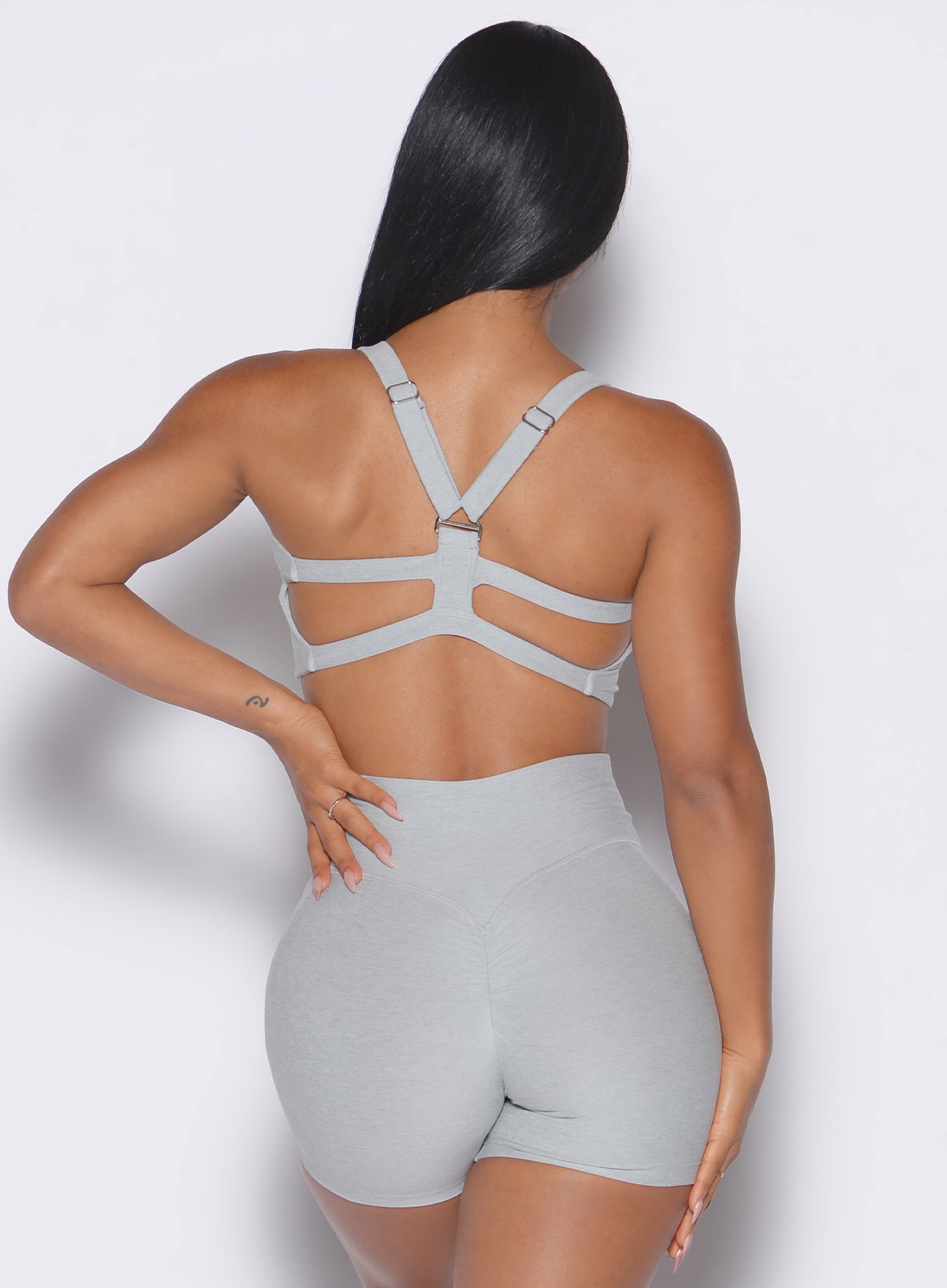 Light Cloud Core Set Bra featuring a strappy racerback and supportive seamless fit.