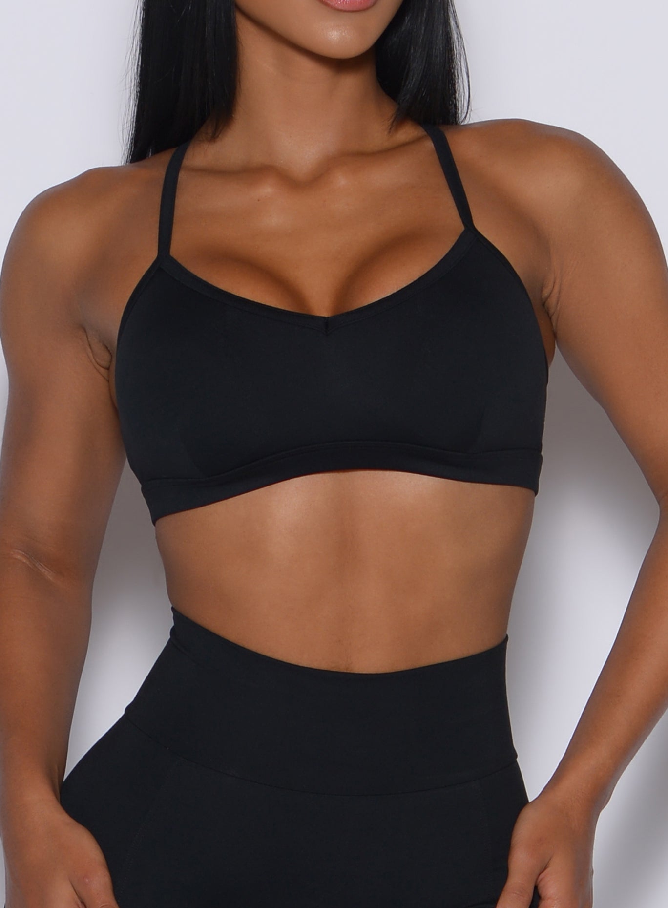 Zoomed in front view of our diamond sports bra