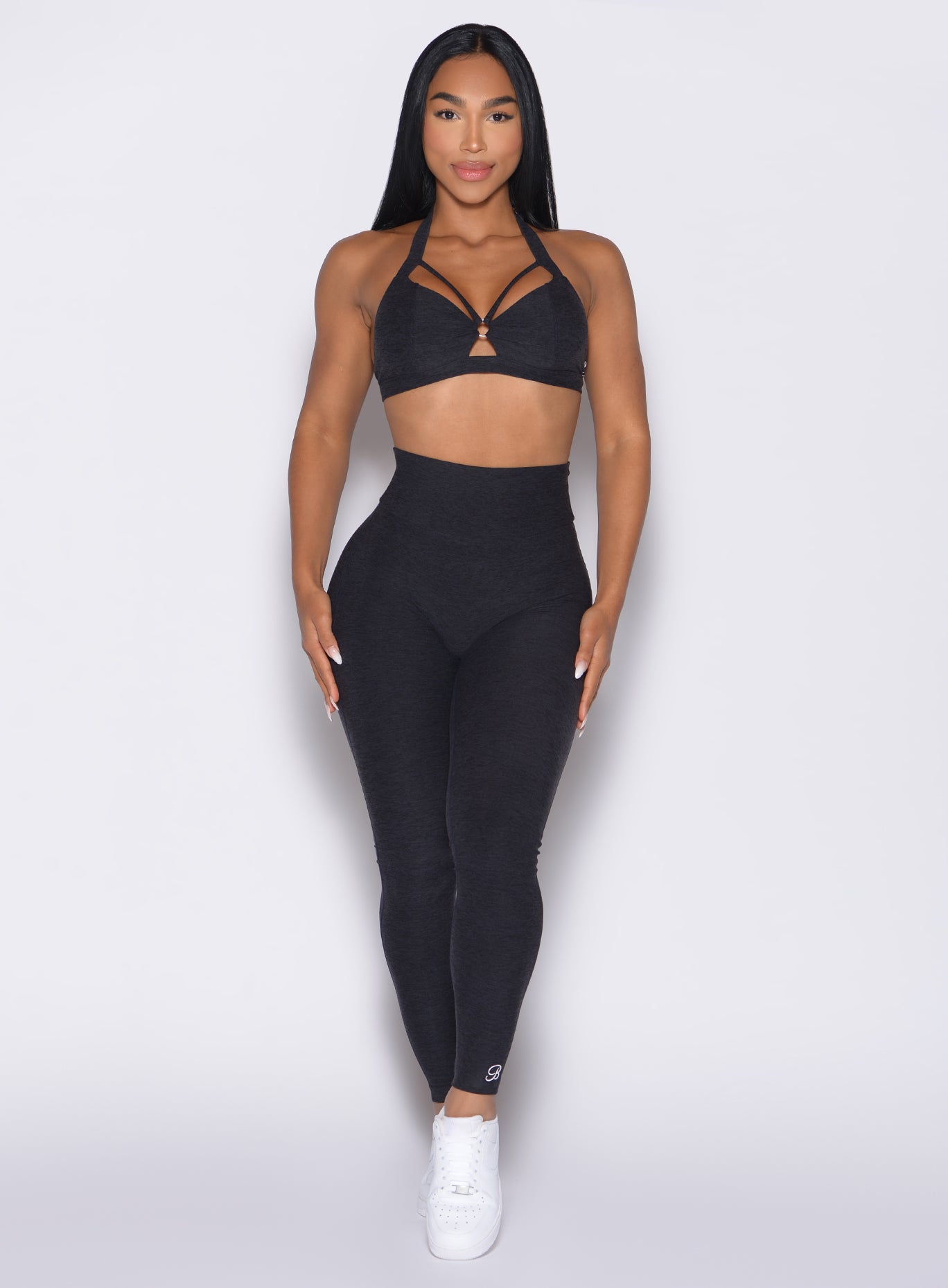 Movement Leggings | Heathered Black | Bombshell Sportswear