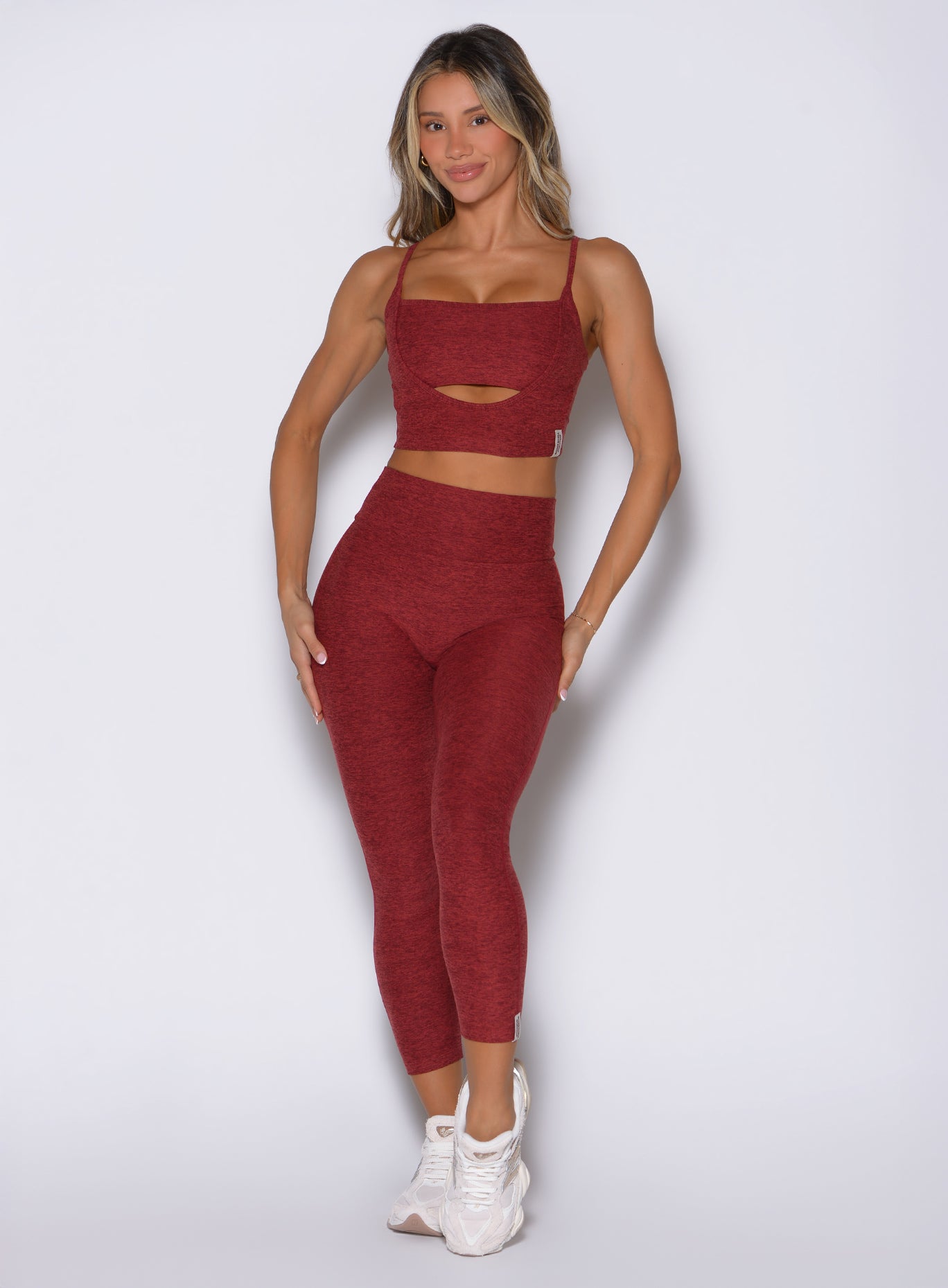 Movement 7/8 Leggings | Rouge | Bombshell Sportswear