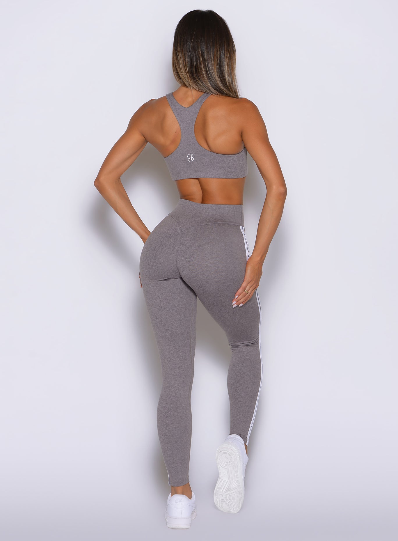 Internal scrunch detail enhances the glutes for a lifted look in Champion Gray Power Play Leggings