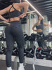 A short video of a model working out in our black pocket pop leggings along with the matching sports bra