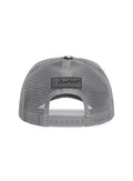back view of our gray Perforated Suede Hat