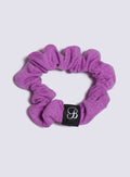 B Scrunchie in purple rain color viewed from the top
