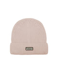 B Beanie in cream color viewed from the front