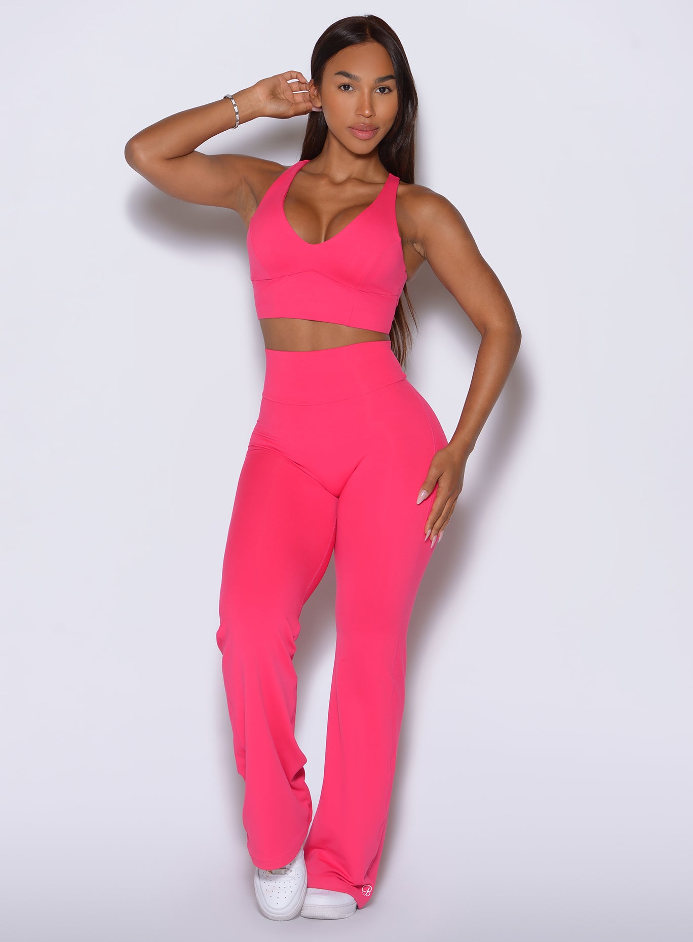 Contour Straight Leggings | Ruby | Bombshell Sportswear