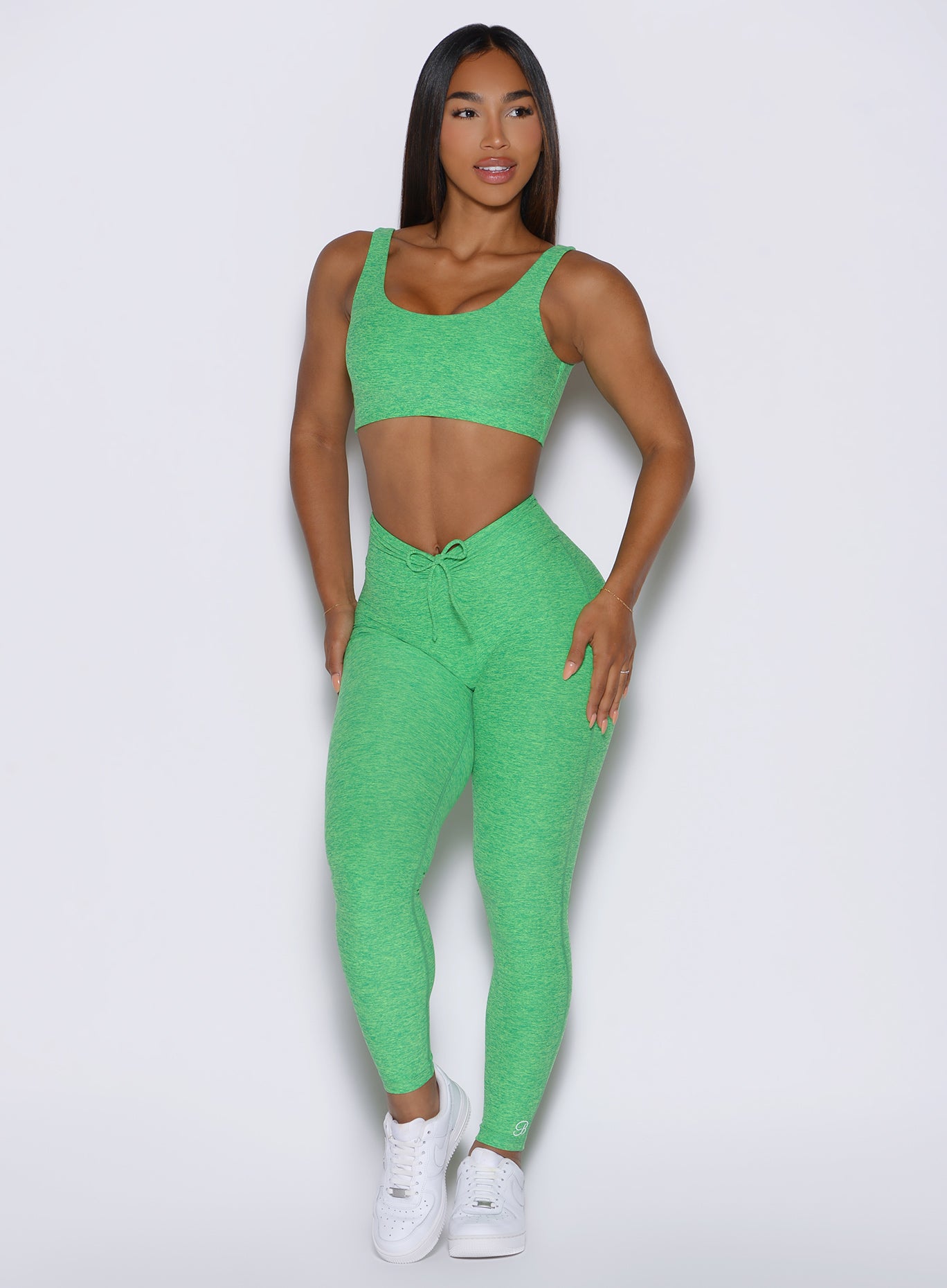 Neon Miami Beach Curvemax Leggings with an adjustable V-cut waistband and sculpting fit.