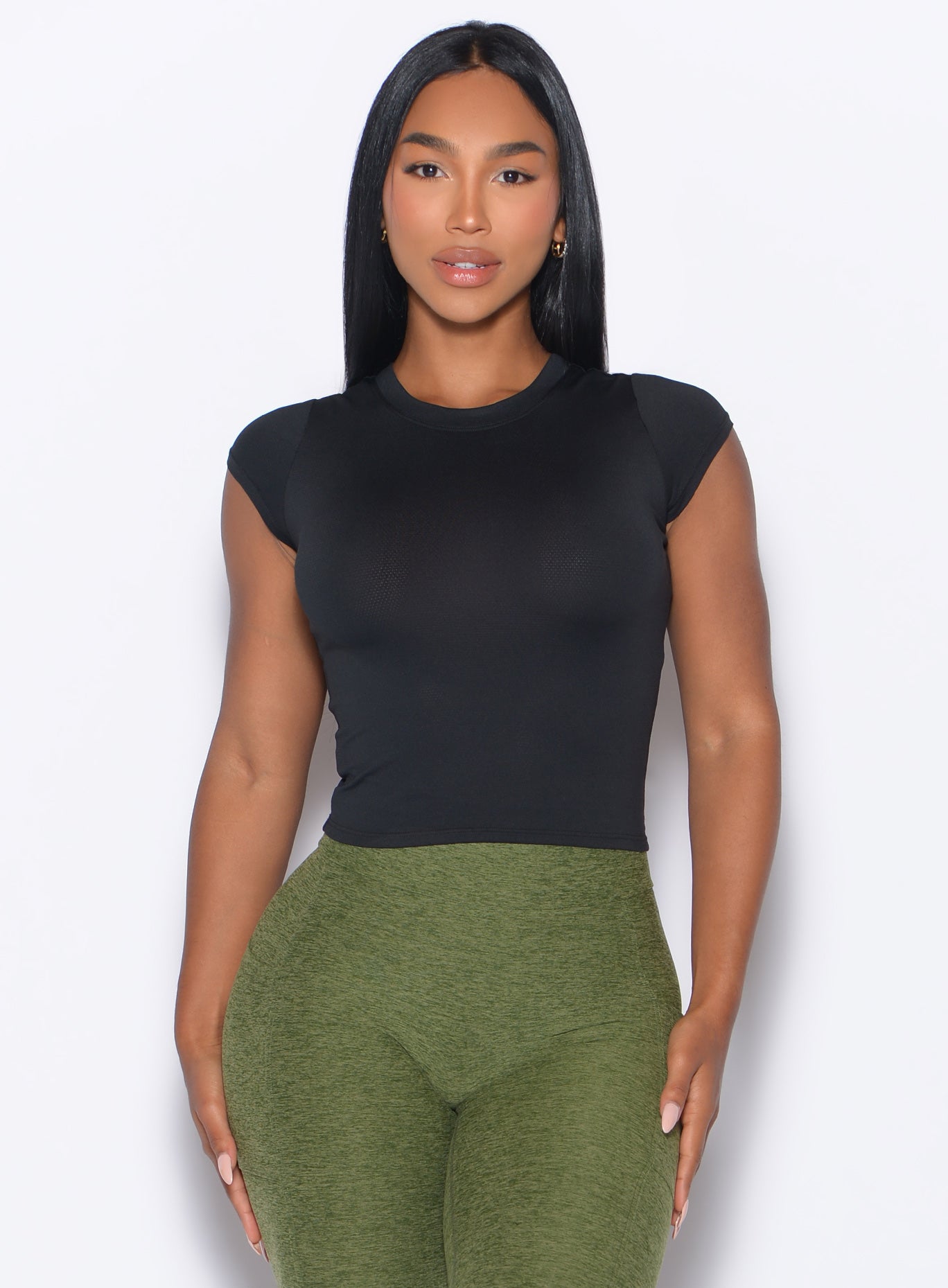 Flex Long Tee | Black | Bombshell Sportswear