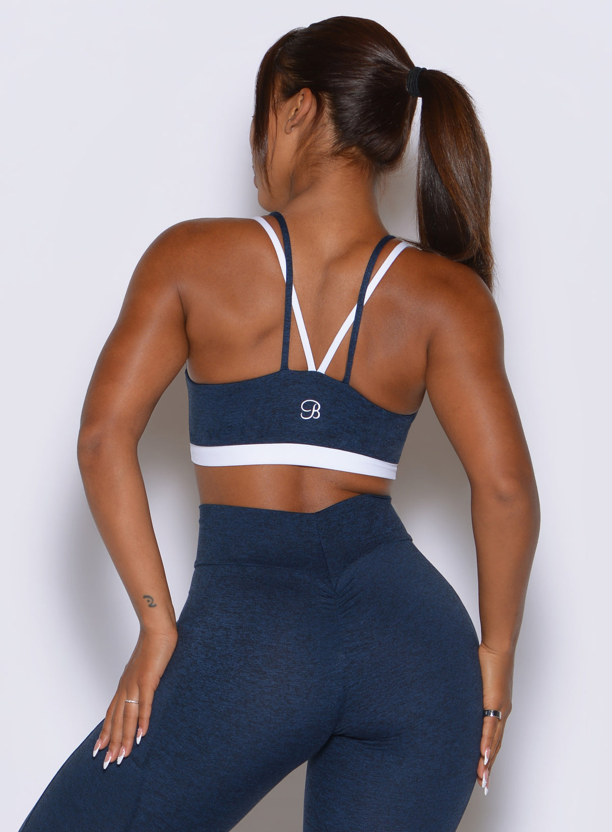 Gotta Have It Bra in Sapphire Blue showing multi-strap back.