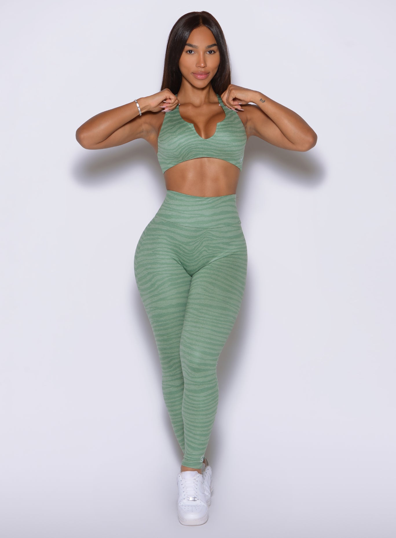 Lift Movement Leggings | Basil Zebra | Bombshell Sportswear
