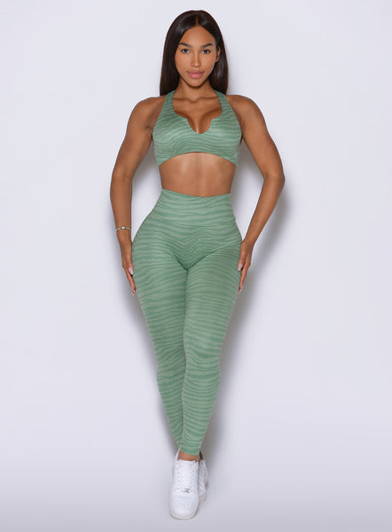 Lift Movement Leggings | Basil Zebra | Bombshell Sportswear