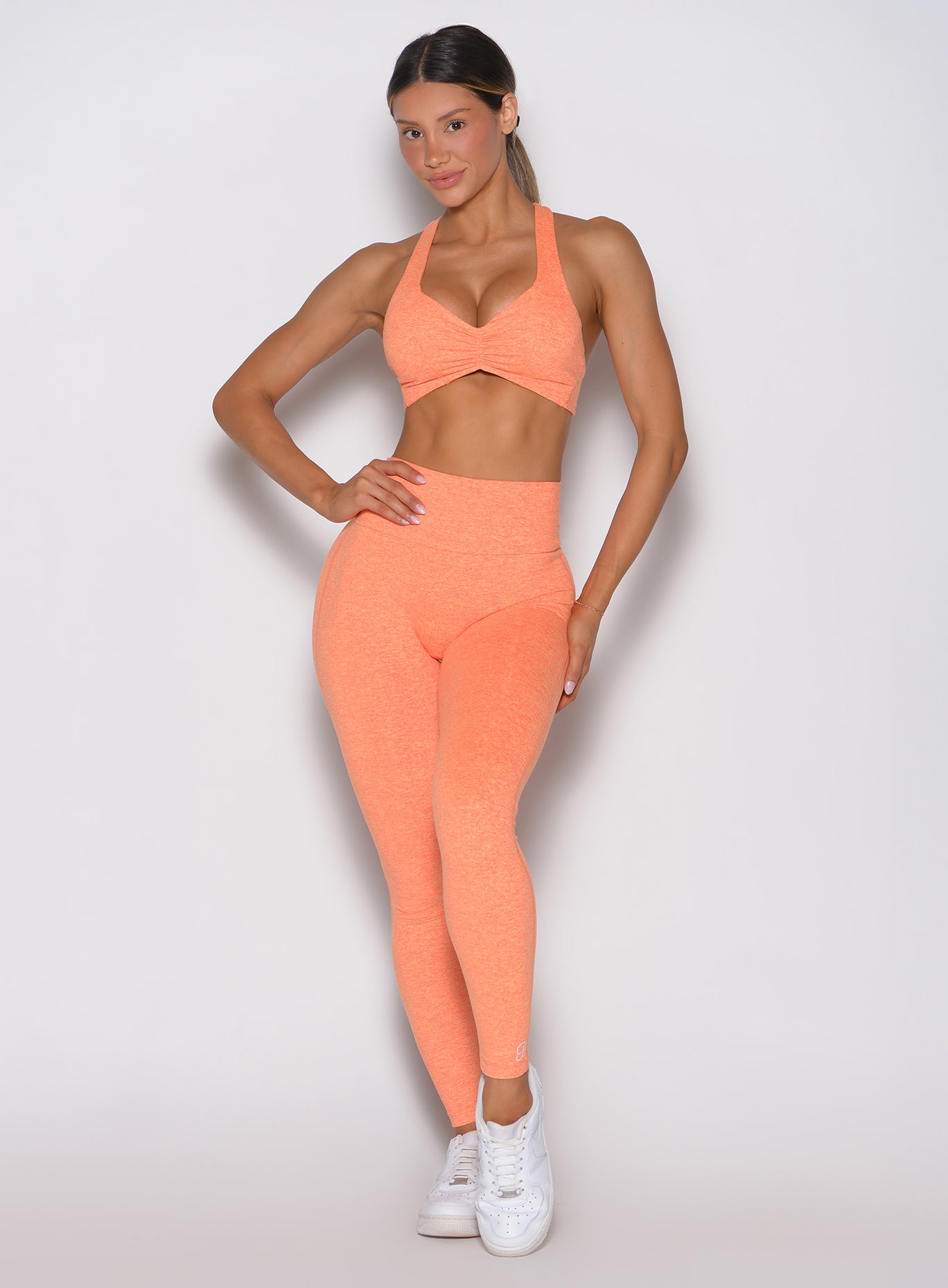 Lift Movement Leggings in Citrus Glow featuring a high-waisted, sculpting fit for gym workouts.