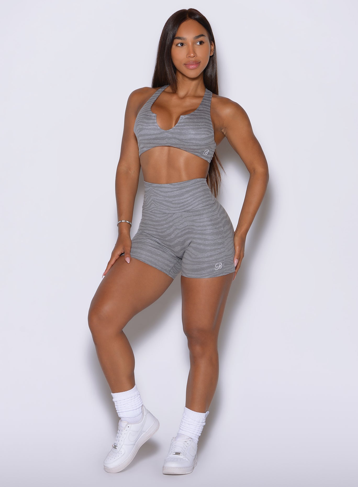 Lift Movement Shorts | Dark Zebra | Bombshell Sportswear