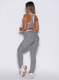 Line Contour Leggings in Cloud with back left side view highlighting the sculpting design.