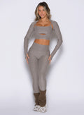 Smoked Taupe Movement 7/8 Leggings: high-waisted, glute-sculpting fit for peak performance training.
