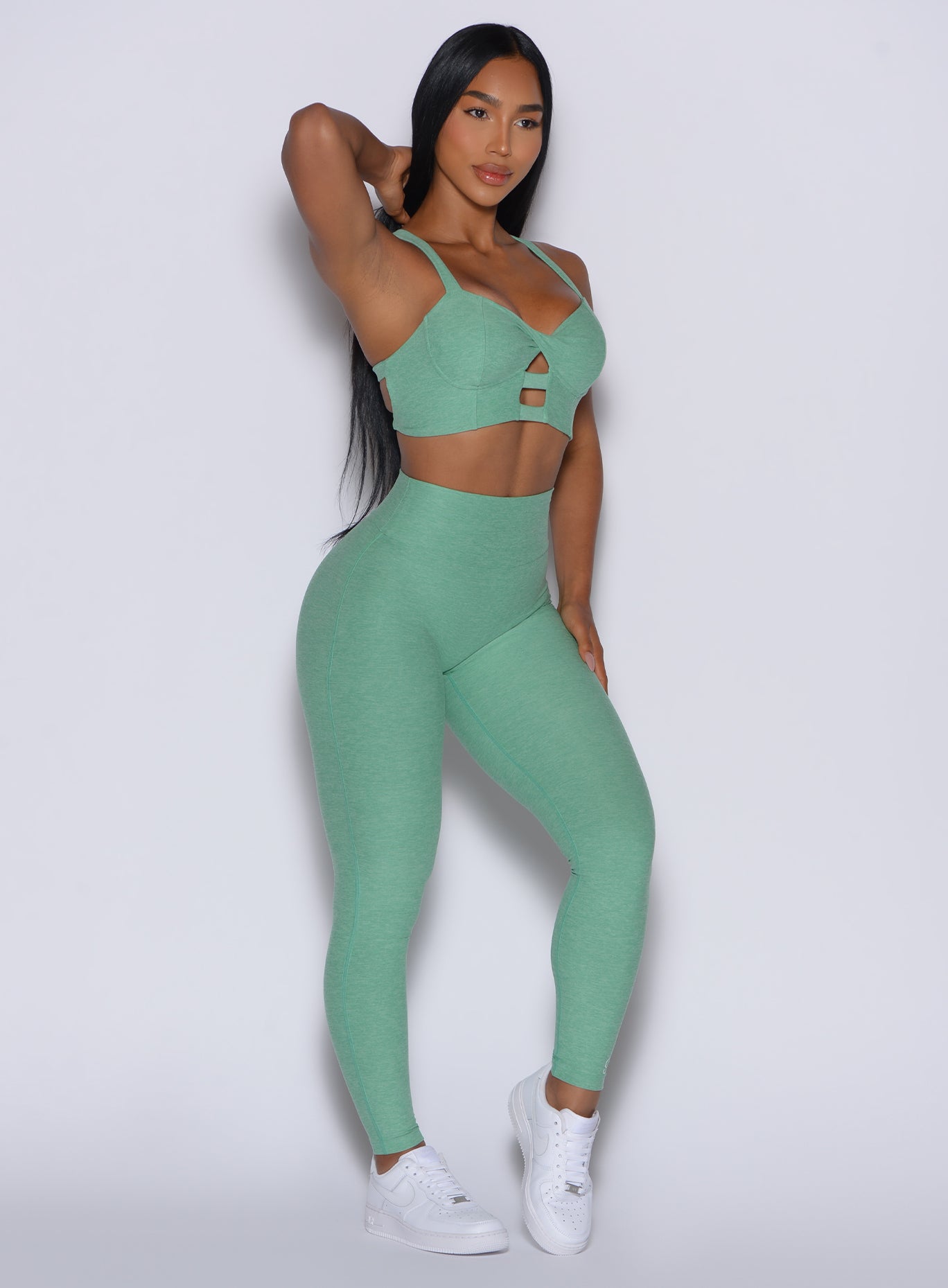 Sage Movement Leggings: buttery-soft, high-waisted seamless gym pants with a sweetheart butt seam.
