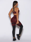 Bombshell Perform Thigh-Highs Leggings showcase scrunch-enhanced lift and mesh panel detailing