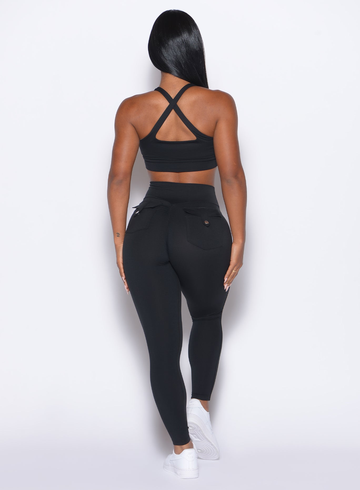 Activewear High Waist Black Gym Leggings for Women | Bombshell
