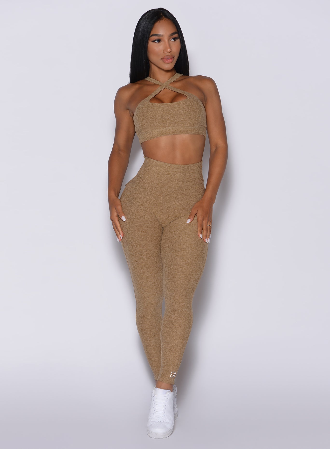 Pocket Pop Leggings | Caramel | Bombshell Sportswear