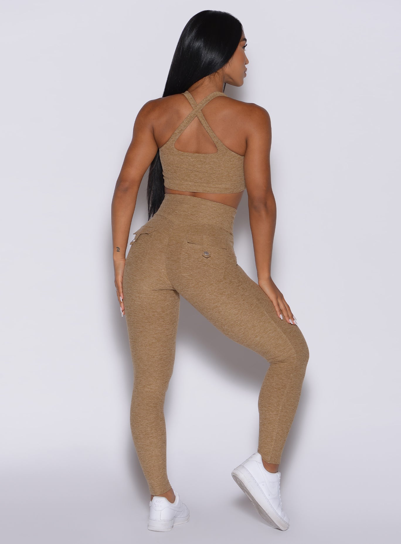 Pocket Pop Leggings | Caramel | Bombshell Sportswear