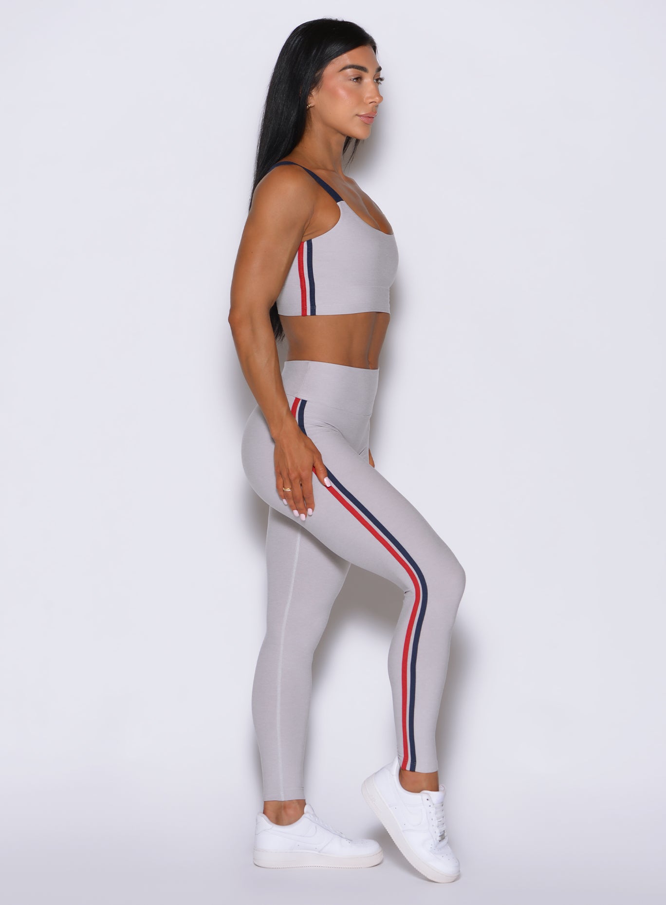 Side-on view of the Ice Power Play leggings, highlighting premium construction along the leg