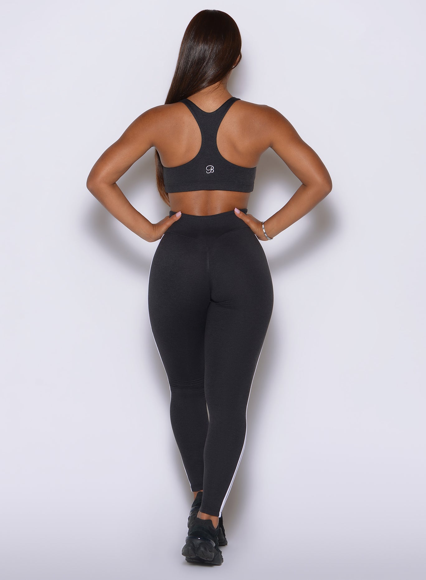 Internal scrunch detailing accentuates the glutes for a lifted look in Obsidian Black