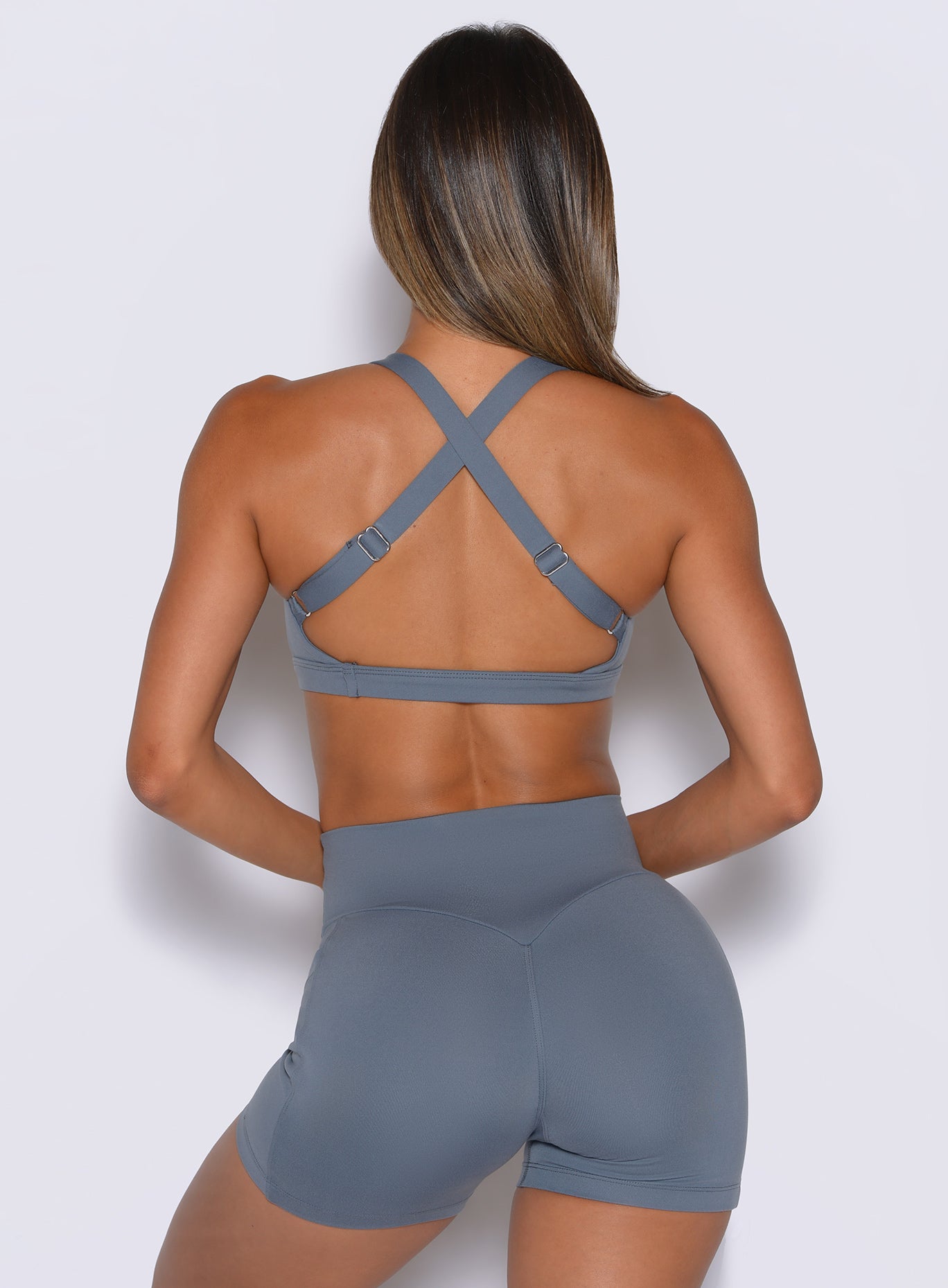 Adjustable racerback straps on this Basalt sports bra deliver a secure, high-performance fit