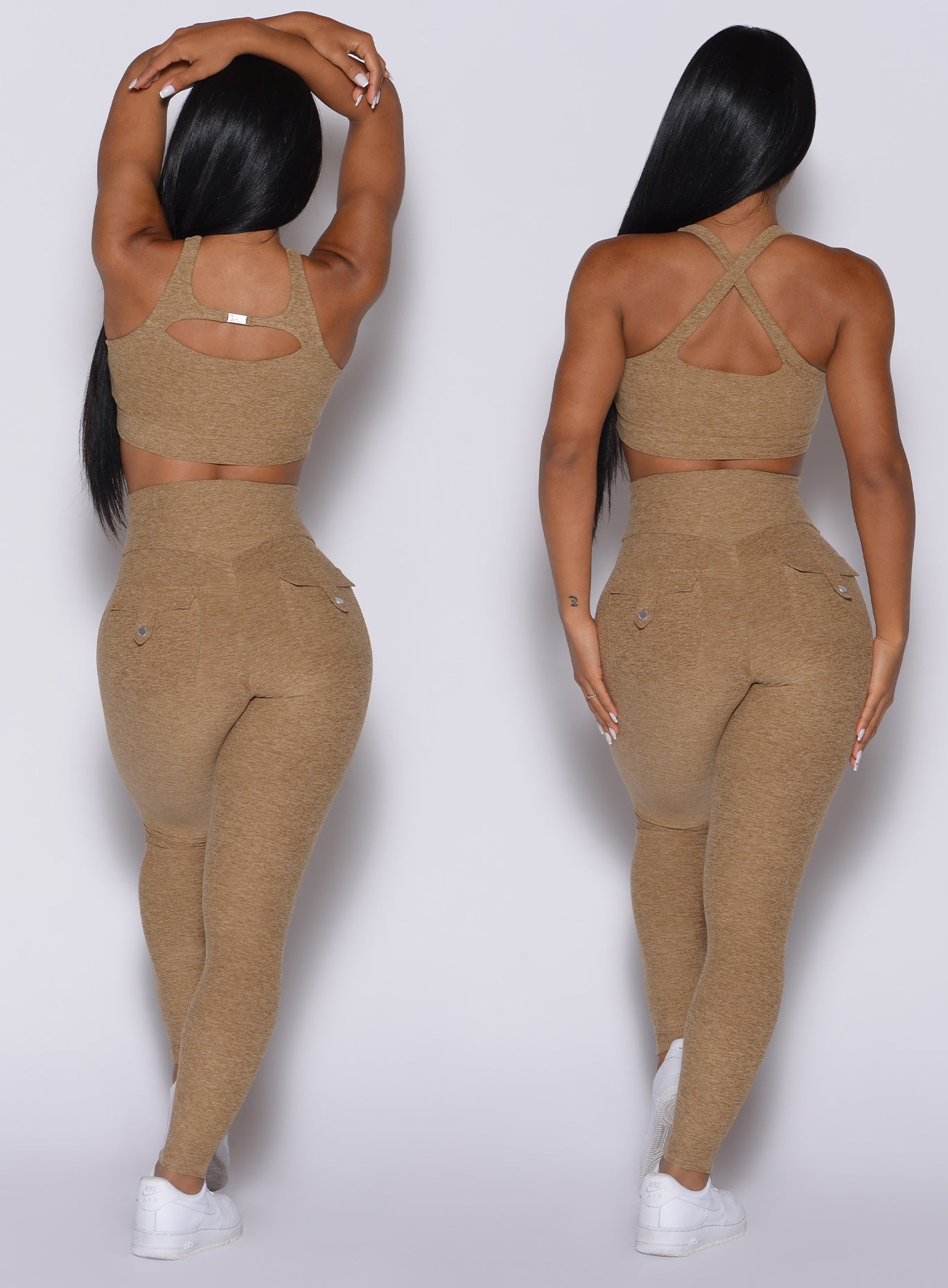 Pocket Pop Leggings | Caramel | Bombshell Sportswear