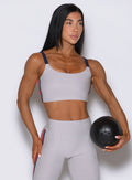 Cropped front view of the United Tank in Ice captures the distinctive double stripe binding edge.