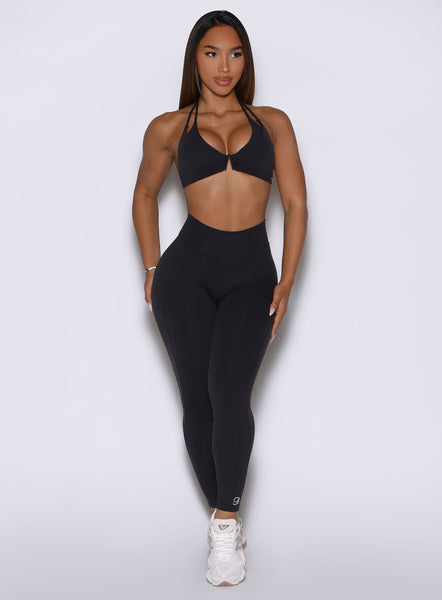Black High Waist Soft Workout Leggings | Bombshell Sportswear