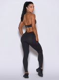 Obsidian Black V Back Leggings accentuate curves with a scrunch back and sculpting V-waist design