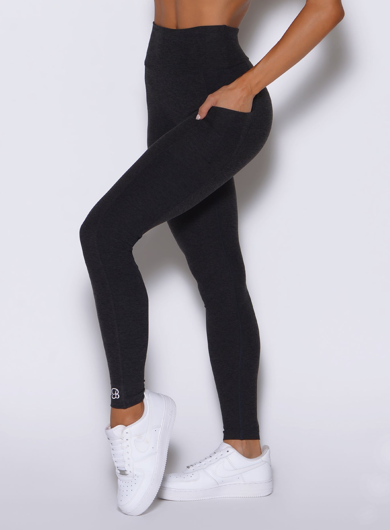Womens Black High Waisted Active Leggings | Bombshell Sportswear