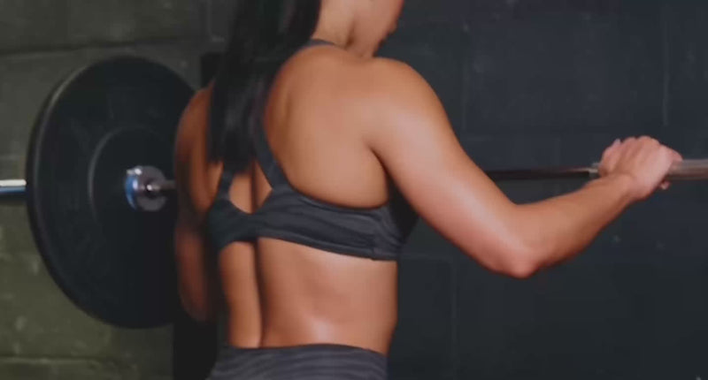 Compilation featuring multiple different women working out at the gym, showcasing different matching workout sets. 