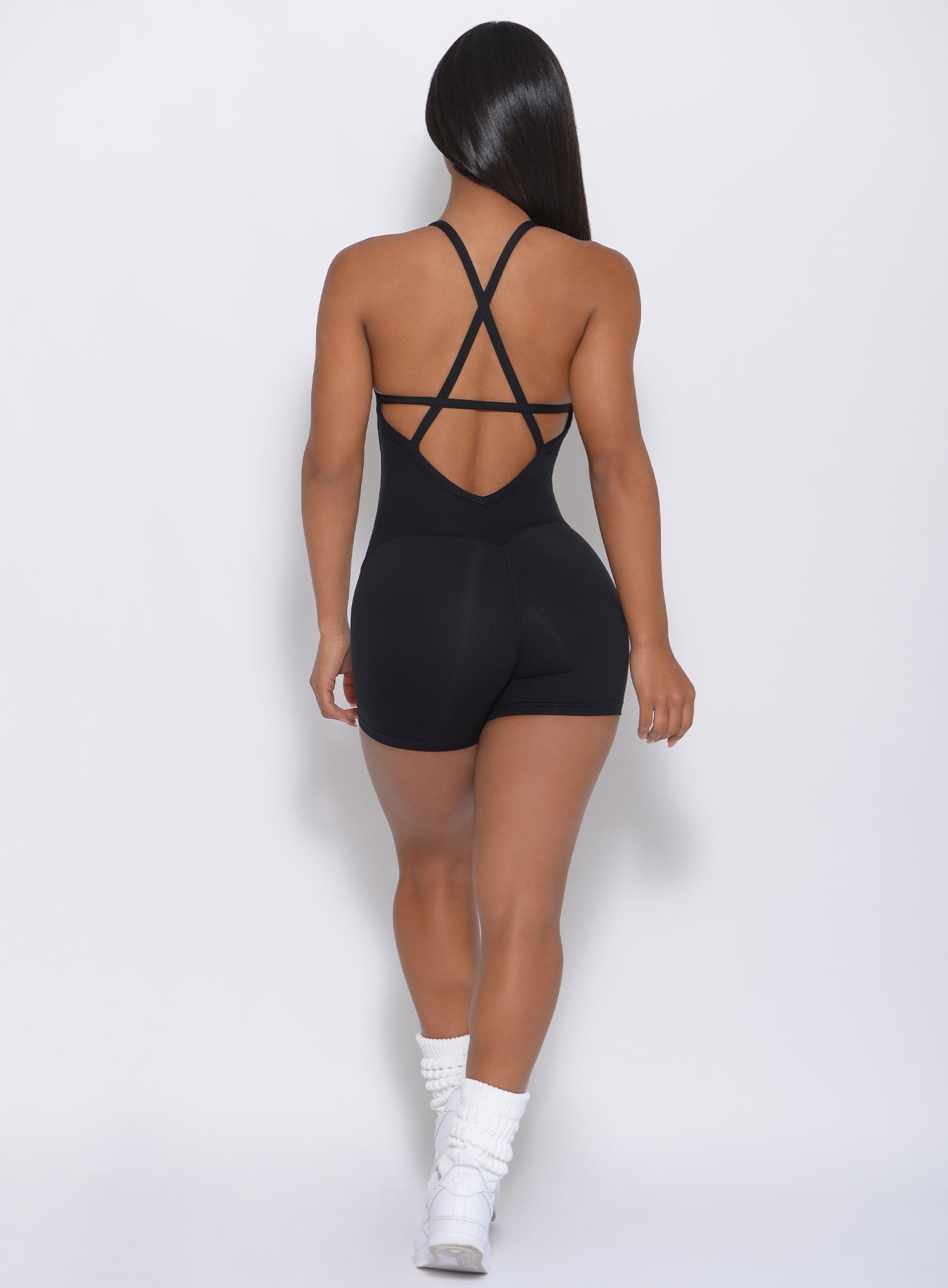 Sculpted Bodysuit Shorts Black Bombshell Sportswear sculpted-bodysuit-shorts-black-bombshell-sportswear