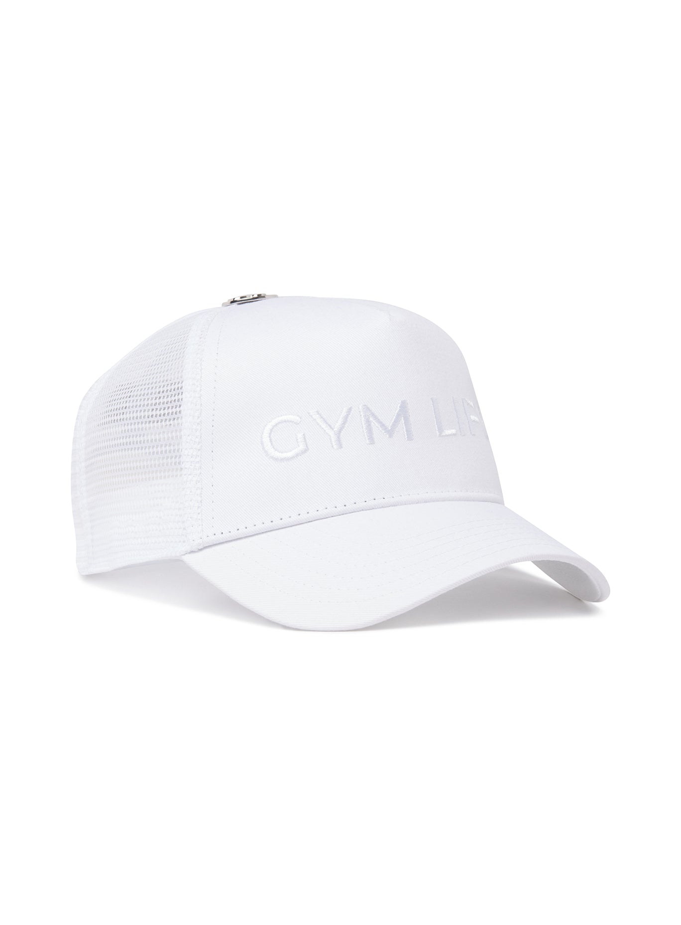 Right side view of our gym life hat 