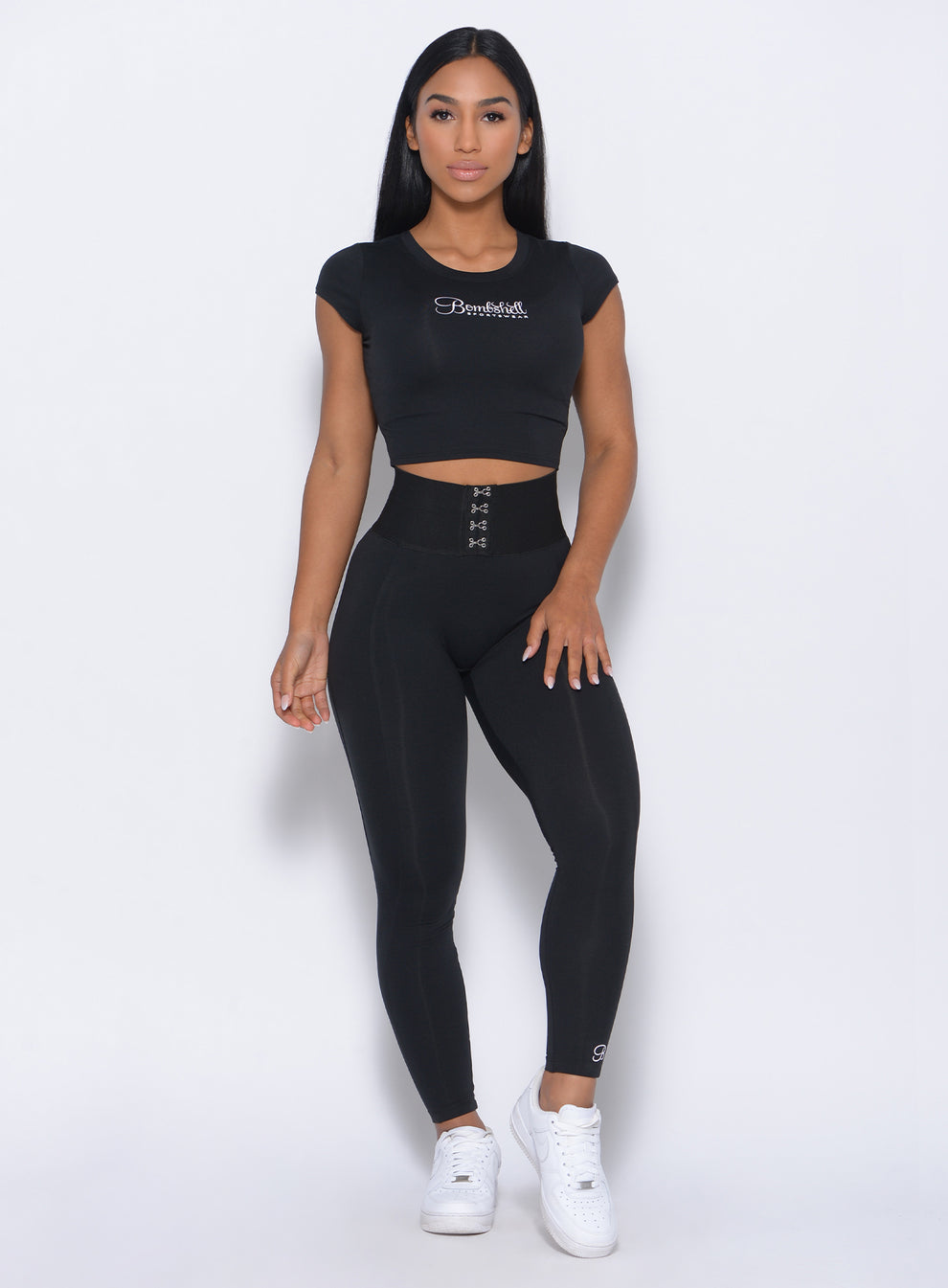 Waist Cincher Leggings Black Bombshell Sportswear